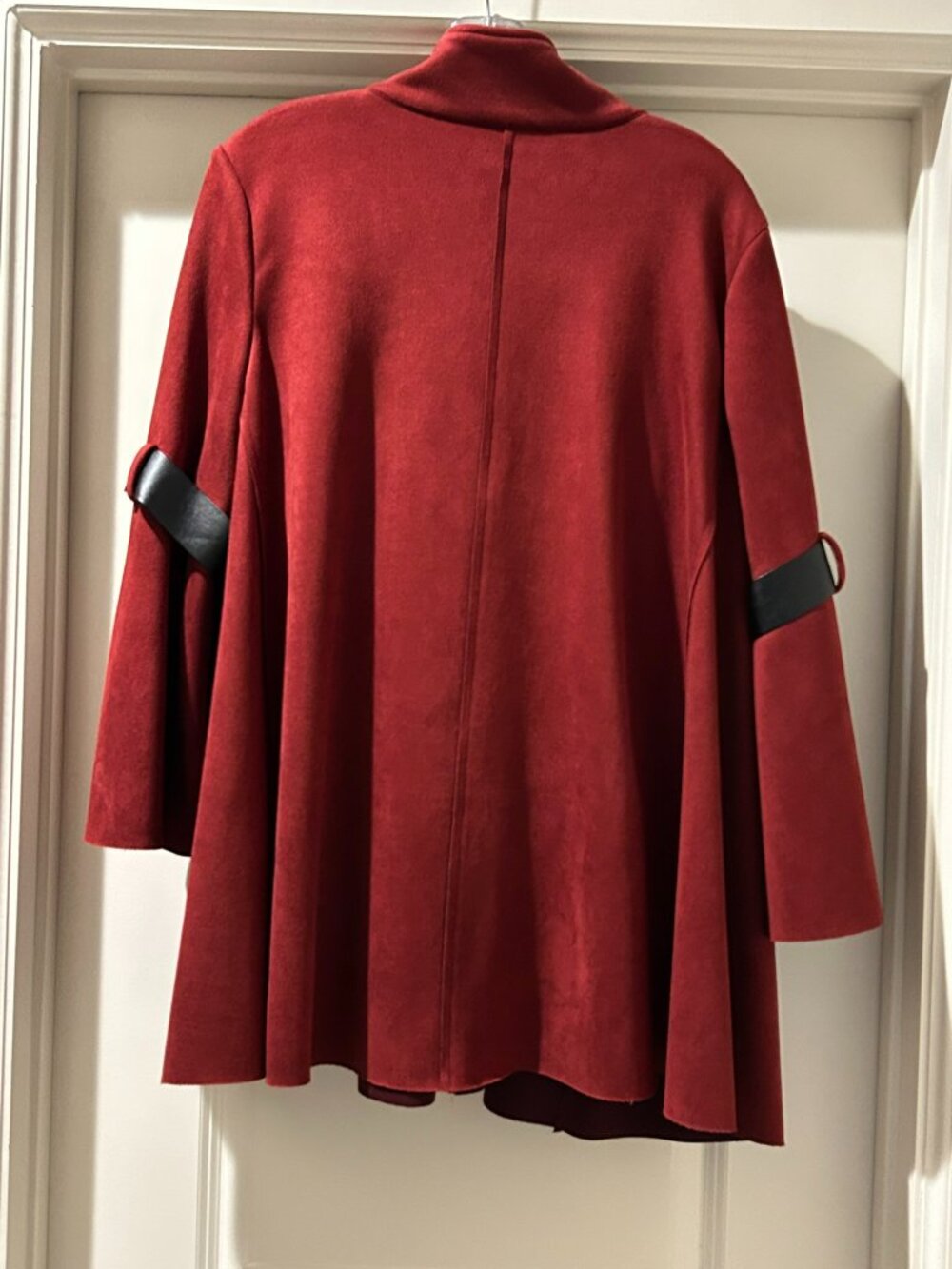 IC by Connie K Ultrasuede Swing Jacket Belted Bell Sleeves XL - Picture 3 of 6